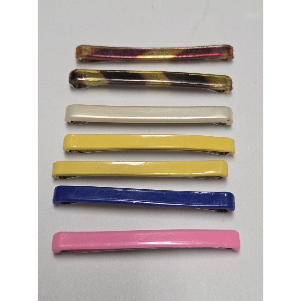 Vintage Goody 2" Stay Tight Barrettes Faux Tortoise Multicolored
